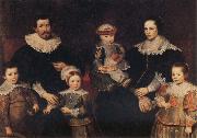 Frans Francken II The Family of the Artist oil on canvas